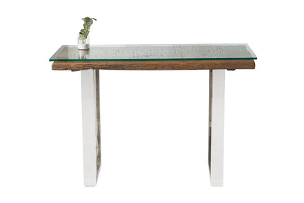 EUPHORIA BARRACUDA Console Table 120cm recycled solid teak wood w/o glass top