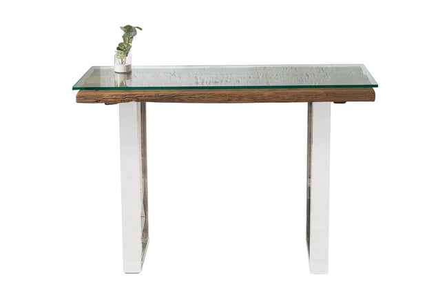 EUPHORIA BARRACUDA Console Table 120cm recycled solid teak wood w/o glass top