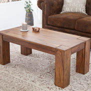 MAKASSAR coffee table 100cm sheesham wood