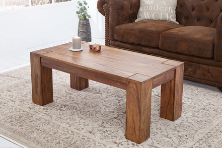 MAKASSAR coffee table 100cm sheesham wood