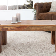 MAKASSAR coffee table 100cm sheesham wood