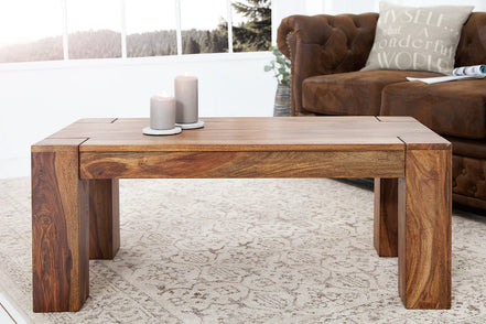 MAKASSAR coffee table 100cm sheesham wood