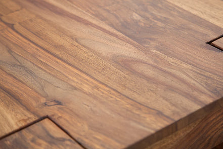 MAKASSAR coffee table 100cm sheesham wood