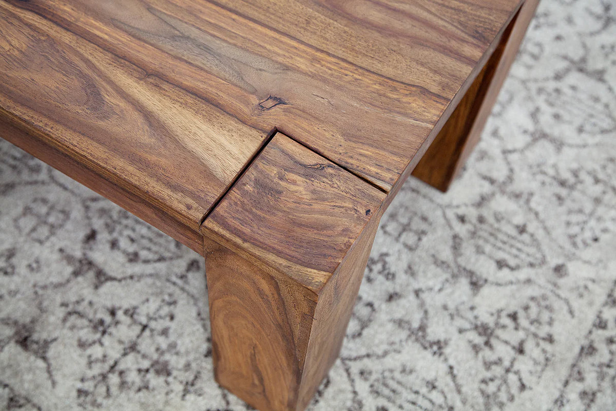 MAKASSAR coffee table 100cm sheesham wood