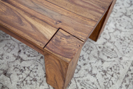 MAKASSAR coffee table 100cm sheesham wood