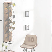 EUPHORIA BARRACUDA wall-mounted wine rack, 100cm, solid teak wood