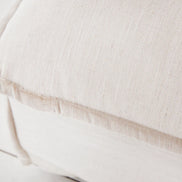 Lábtartó HEAVEN 100 cm texturált szövet linen natúr levehető huzat