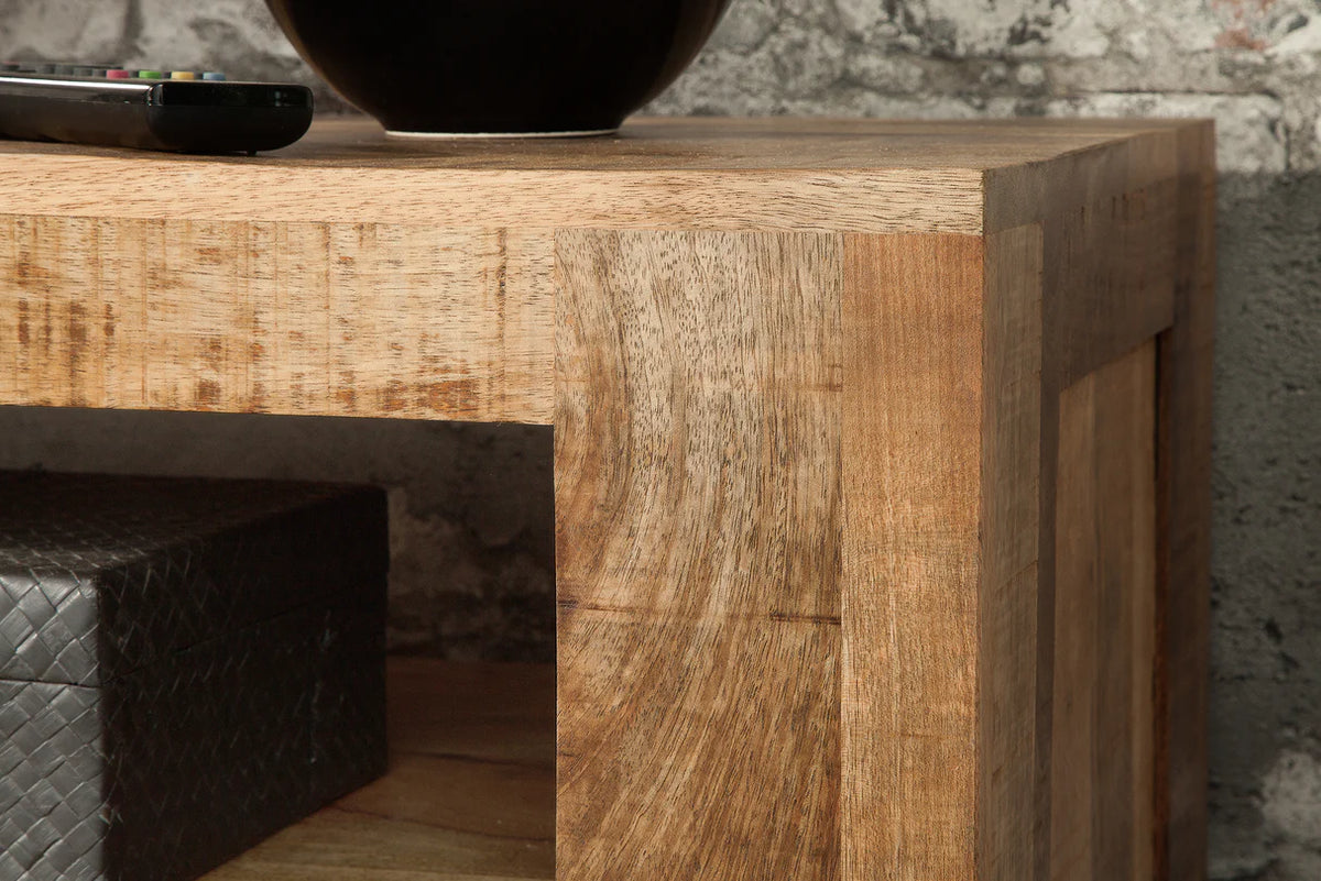 IRON CRAFT TV stand 170 cm industrial style mango wood natural