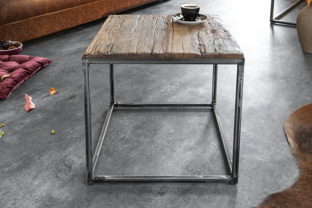 BARRACUDA side table 40cm recycled wood
