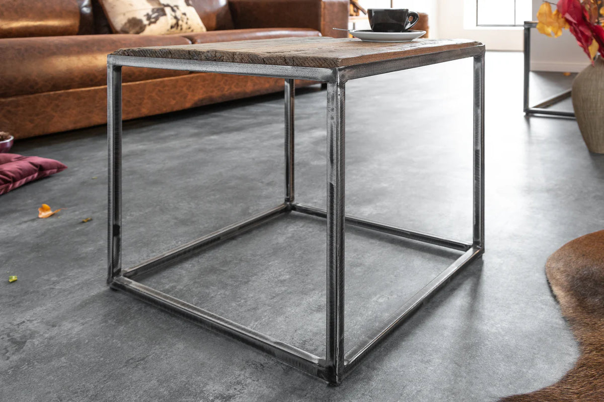 BARRACUDA side table 40cm recycled wood