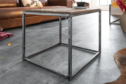 BARRACUDA side table 40cm recycled wood