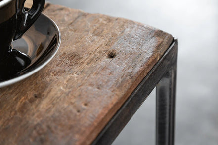 BARRACUDA side table 40cm recycled wood