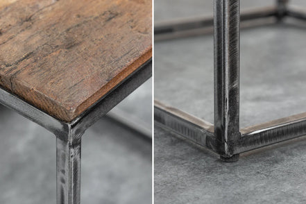BARRACUDA side table 40cm recycled wood