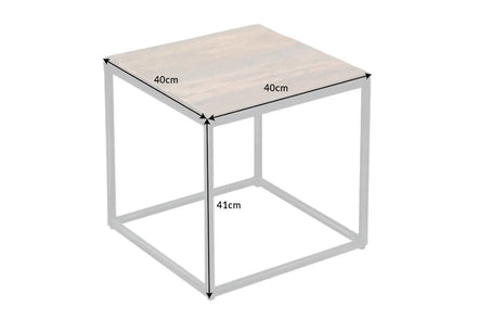 BARRACUDA side table 40cm recycled wood