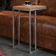 BARRACUDA side table set of 2 recycled wood