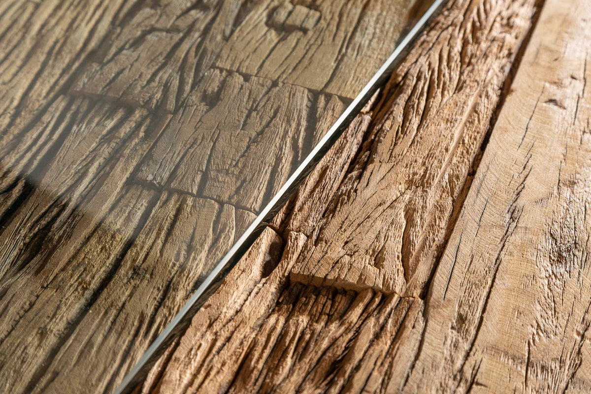 BARRACUDA dining table 220cm X-legs natural w/o glass top