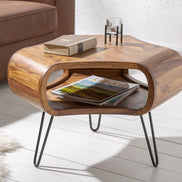 ORGANIC LIVING coffee table 60cm sheesham wood natural