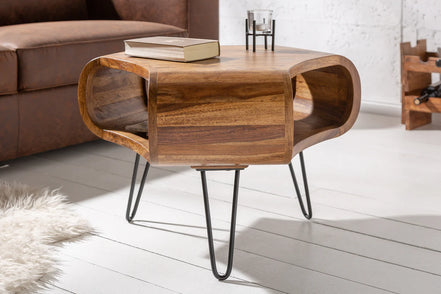 ORGANIC LIVING coffee table 60cm sheesham wood natural
