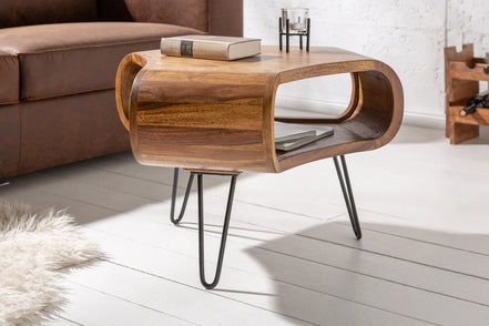ORGANIC LIVING coffee table 60cm sheesham wood natural