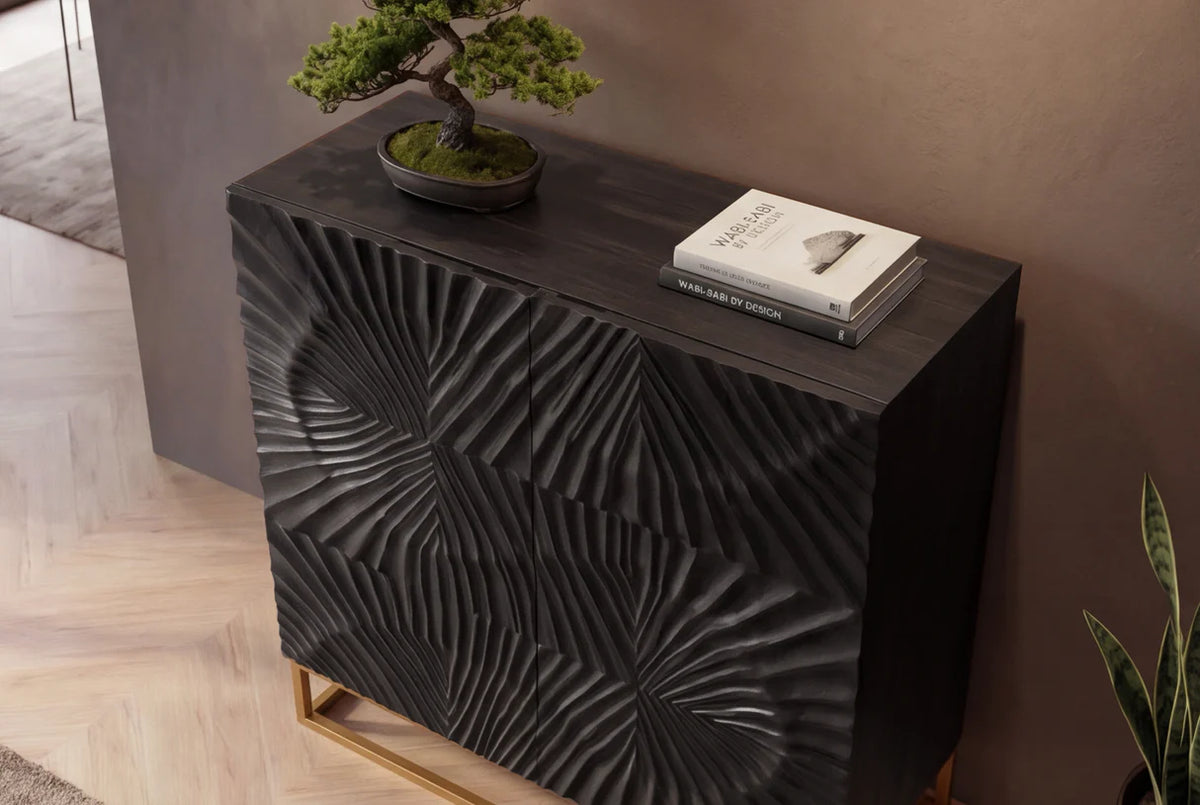 SCORPION Highboard 120cm 3D mango black