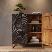 SCORPION Highboard 120cm 3D mango black