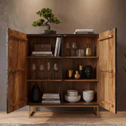 SCORPION Highboard 120cm 3D mango black