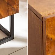 SCORPION highboard 120cm mango brown