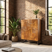 SCORPION highboard 120cm mango brown
