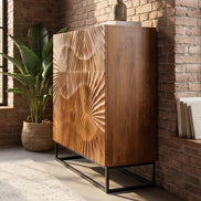 SCORPION highboard 120cm mango brown