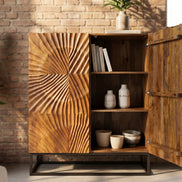 SCORPION highboard 120cm mango brown
