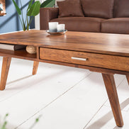 Coffee table RETRO 100cm sheesham wood
