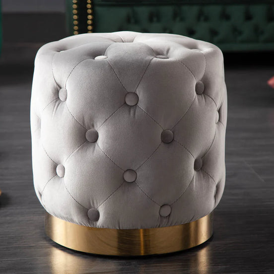 Lábtartó MODERN BAROCK 35 cm szürke bársony-arany