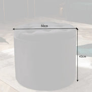 Lábtartó MODERN BAROCK STORAGE 50 cm bársony fekete