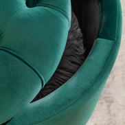 Lábtartó MODERN BAROCK STORAGE 50 cm bársony smaragdzöld