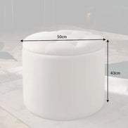 Lábtartó MODERN BAROCK STORAGE 50 cm bársony bézs