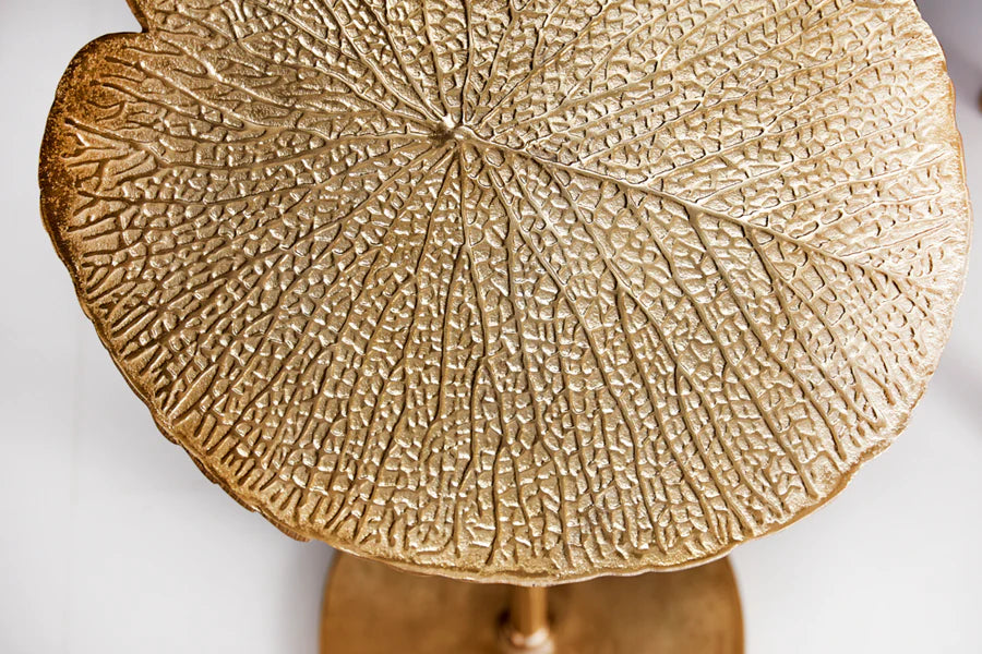 Lerakóasztal LEAF 40 cm arany
