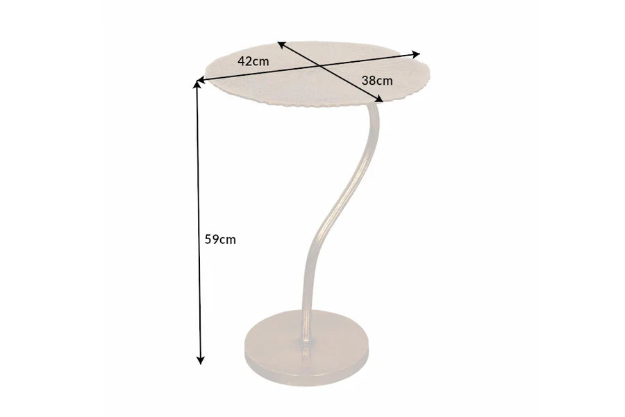 Lerakóasztal LEAF 40 cm arany