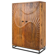 Bar cabinet SCORPION 140cm mango brown
