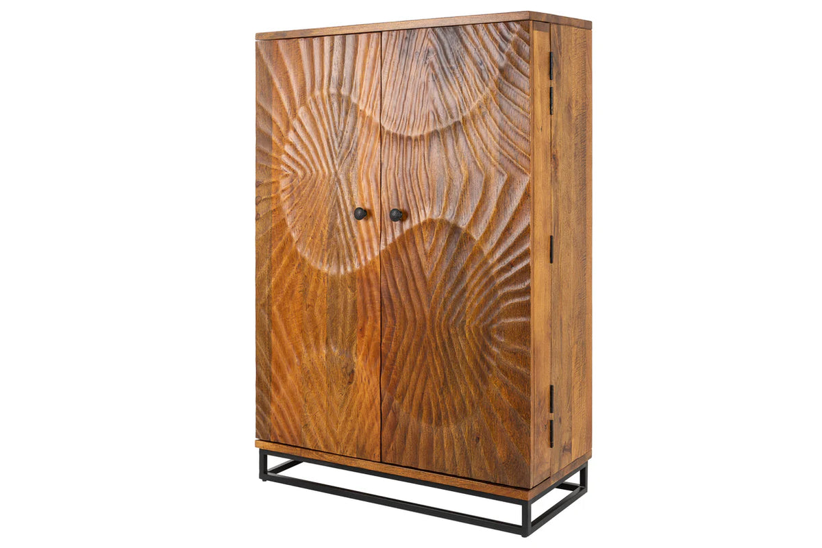 Bar cabinet SCORPION 140cm mango brown