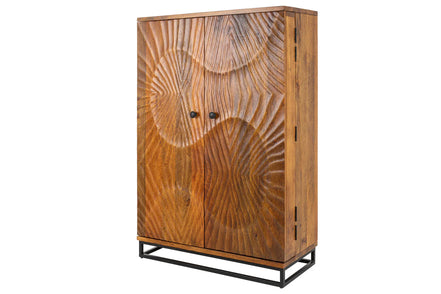Bar cabinet SCORPION 140cm mango brown