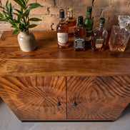 Bar cabinet SCORPION 140cm mango brown