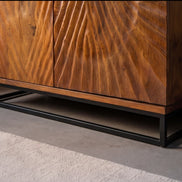 Bar cabinet SCORPION 140cm mango brown