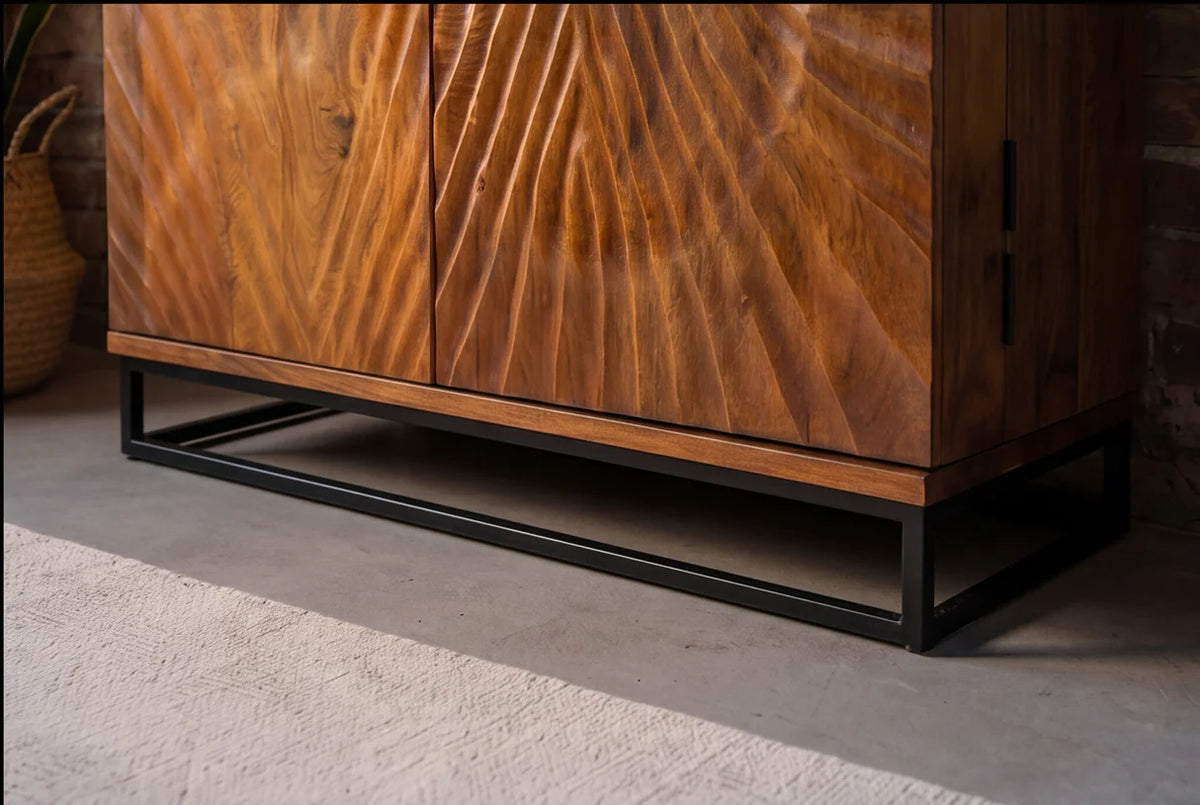 Bar cabinet SCORPION 140cm mango brown