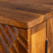 Bar cabinet SCORPION 140cm mango brown