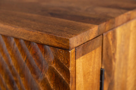 Bar cabinet SCORPION 140cm mango brown