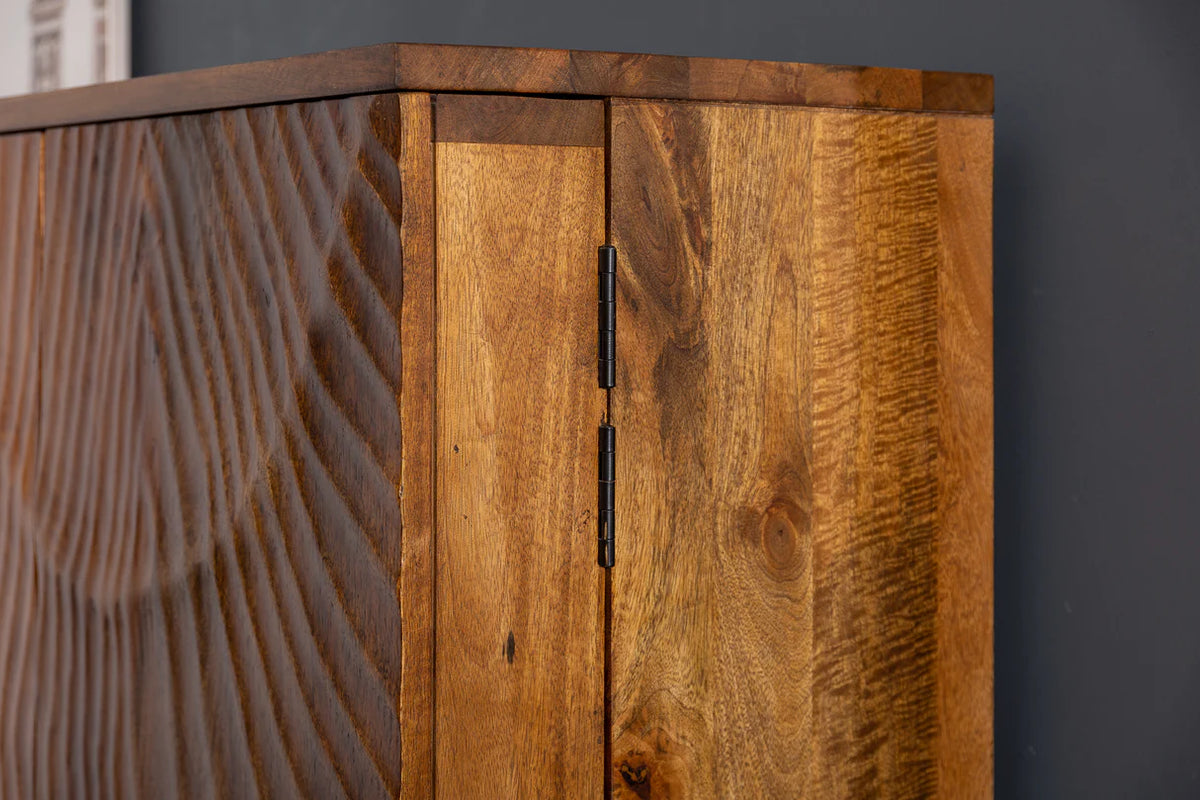 Bar cabinet SCORPION 140cm mango brown