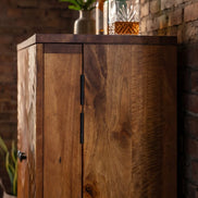 Bar cabinet SCORPION 140cm mango brown