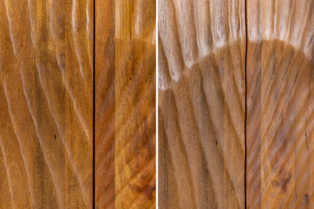SCORPION 140cm 3D mango brown sideboard