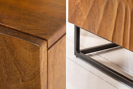 SCORPION 140cm 3D mango brown sideboard