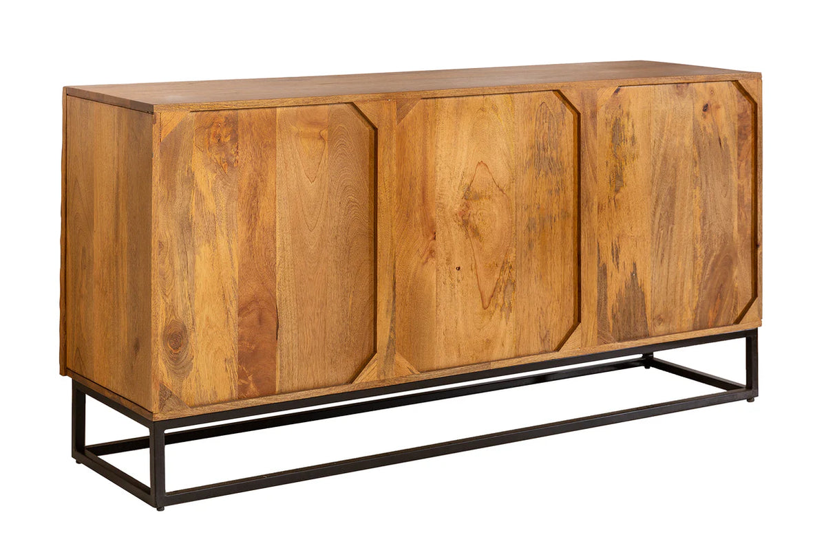 SCORPION 140cm 3D mango brown sideboard